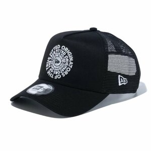 新品 NEWERA ニューエラ メッシュキャップ トラッカー サークルロゴ Circle OOTTF 9FORTY A-Frame カジュアル 黒