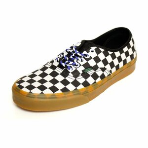 新品 VANS バンズ US アメリカ企画 オーセンティック AUTHENTIC チェッカー 黒白 チェック柄 ガムソール スニーカー US10（28cm）