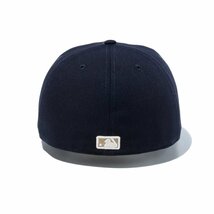 新品 NEWERA ニューエラ キャップ NY ニューヨークヤンキース ツバ裏グレー 59FIFTY 5950 ネイビー 紺 738 7 3/8_画像3