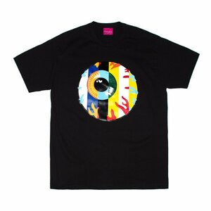 セール 新品 MISHKA ミシカ USグラフィック Tシャツ キープウォッチ 目玉プリント ポップ キュート ストリート 黒 L