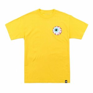 セール 新品 MISHKA ミシカ Tシャツ キープウォッチ 目玉プリント ポップ キュート ストリート 黄 L