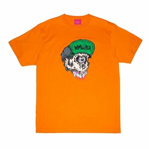 セール 新品 MISHKA ミシカ USグラフィック Tシャツ CYCO PUNX サイコパンクス スカル 髑髏 サイクロプス パンクロック オレンジ M