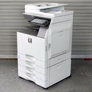 T874)[ Tokyo * Kanagawa limitation delivery ]SHARP color multifunction machine MX-3150FV 2018 year made seal character 90935 sheets touch panel FAX copy printer scanner direct taking welcome 