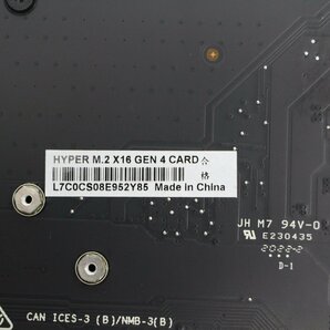 486)ASUS HYPER M.2 X16 GEN 4 Card 最大4台 PCIE 4.0 M.2ドライブを サポートする 拡張カードの画像6