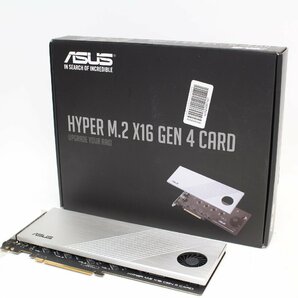 486)ASUS HYPER M.2 X16 GEN 4 Card 最大4台 PCIE 4.0 M.2ドライブを サポートする 拡張カードの画像1