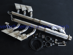 MIRACLE BENZ W463 AMG G55Kompressor G63 square 6ps.@ exit changeable rear muffler miracle Benz 