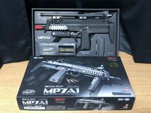 ・1スタ 可動品 東京マルイ TOKYO MARUI H&K MP7A1 18歳以上 対象 本体セット+ロングマガジン 箱/取説/予備部品各種付属 動作確認済 USED品_画像1