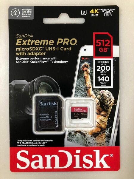 サンディスク SanDisk Extreme Pro エクストリーム プロ micro SDXC SD カード　512GB