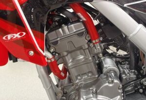 HONDA ホンダ CRF250M CRF250L CRF250RALLY ラリー 用　シリコンラジエターホース レッド　