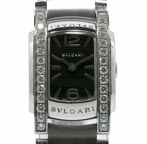 ★箱保付！美品！BVLGARI ブルガリ アショーマ AA26BSDS AA26S ダイヤモンドベゼル クォーツ レディース★