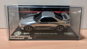 京商 ミニッツ MINI-Z ボディ オートスケールコレクション NISSAN SKYLINE GT-R R33 V.spec クロームシルバー