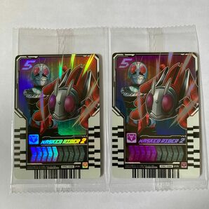 {仮面ライダー2号ライドケミーカード｝2枚セット　　仮面ライダーストア大阪店オープン記念限定カード