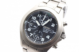 【ト石】 SEIKO セイコー クロノグラフ TITANIUM 200M 7T62-0BZ0 現状品 ECZ01EWH45