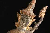 仏教美術　タイ仏　銅製　ガンダルヴァー像_画像4