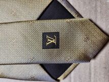 【ほぼ未使用】Louis Vuitton ルイヴィトン ネクタイ　ブラウン ゴールド メンズ_画像3