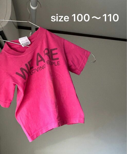 ショッキングピンク　Tシャツ　サイズ100