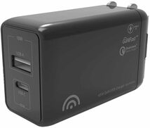 [Wiredix] 急速充電器 PD 充電器 65w ガリウム 小型 USB-C GaN QC3.0 充電器 Macbook Nintendo Switch iPhone ノートPC (am_4145-00)_画像1
