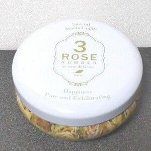 九州フラワーサービス ローズナンバーアロマキャンドル No.3 イエロー　ROSE NUMBER