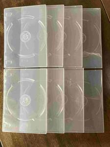 ■未使用品 スリム DVD トールケース　1枚収納8個セット　NO.050