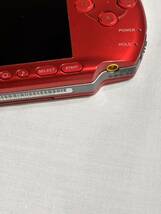 ☆ PSP ☆ プレイステーションポータブル PSP-3000 ラディアントレッド 動作品 本体 のみ Playstation Portable バッテリー欠品 _画像8