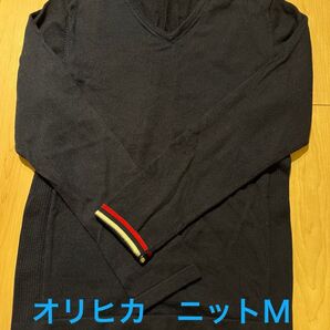 オリヒカ ニットM ネイビー