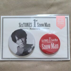 新品 未使用 未開封 snowman スノーマン 缶バッジ セット 宮舘涼太 舘様 缶バッチ 1st Anniversary 