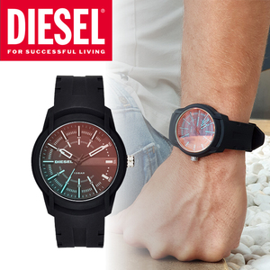 【ラッピング無料】ディーゼル DIESEL メンズ 腕時計 アームバー ARMBAR ブラック シリコン DZ1819 誕生日 プレゼント クリスマス
