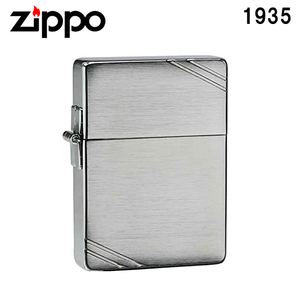ZIPPO ジッポー ライター 1935 復刻版 レプリカ サテンクローム 復刻 銀 シルバー 喫煙具 オイル 定番 人気 アメリカ USA