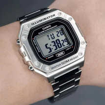 カシオ チプカシ 腕時計 CASIO スタンダード デジタル W-218HD-1AV メンズ レディス チープカシオ メタルバンド シルバー_画像5