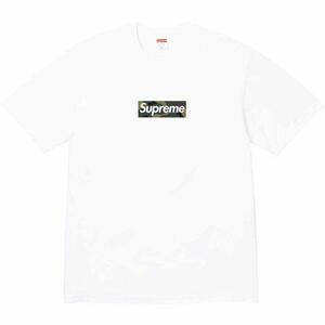 【L】新品 23AW Supreme シュプリーム Box Logo Tee ボックスロゴTシャツ White ホワイト 白 国内正規 迷彩 カモ