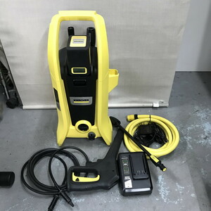 ●KARCHER　ケルヒャー　高圧洗浄　K2 Battery　使用に伴う小傷汚れあり　中古(uu0123_5_200)