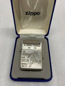 ●希少　レア　限定品　zippo シンボリルドルフ 皇帝　シリアル9　保存時に付いた小傷あり　インナー未使用品(u240326_15_200)