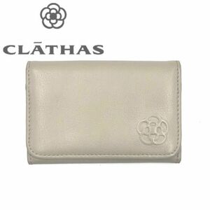 美品　クレイサス　 CLATHAS カードケース　札入れ　マネークリップ　財布　グレー