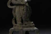 【古寶奇蔵】紫銅製・自在觀音像・置物・賞物・中国時代美術_画像5