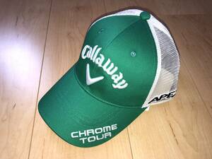 23％off! Callaway TOUR A MESH CAP WM 24 JM レディースキャップ C24990201 ホワイト/グリーン（1140）