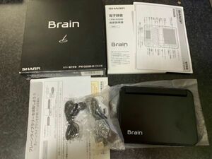 HC060-240210-105【美品】Brain PW-G5200（高校生向けモデル） ブレイン カラー電子辞書 SHARP シャープ ブラック 黒 タッチペン・取説付き