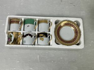 HS080-240331-105【中古】FINE PORCELAIN カップ＆ソーサー 12点セット 6点ずつ ファインポーセリン