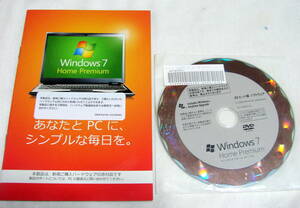 Microsoft Windows 7 Home Premium install DVD 32bit