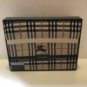 【送料無料】BURBERRY/バーバリー/正規品/新品未使用/タオルケット/ノバチェック/ホースマーク刺繍/西川産業株式会社(Y26)