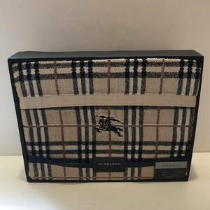 【送料無料】BURBERRY/バーバリー/正規品/新品未使用/タオルケット/ノバチェック/ホースマーク刺繍/西川産業株式会社(Y29)