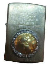 20404 zippo/ジッポ/THE NEW WORLD NEW zippo/オイルライター/喫煙具/レトロ/喫煙グッズ/年代物/当時物/ライター/点火用/着火器/刻印/煙草_画像2