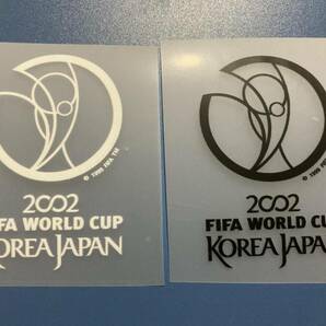 ～小物～ 2002 FIFAワールドカップ ワッペン 2枚 (黒+白)の画像1