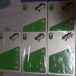 5枚 Suica スイカ 無記名 デポジットのみ 残高0円 の画像1