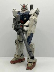 BANDAI バンダイ HGUC 1/144 陸戦型ガンダム GUNDAM GROUND TYPE 第08MS小隊 サンダース機 ウェザリング塗装済 成形色仕上げ