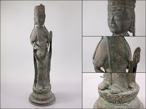 仏像　銅製　如来　大日如来像　仏教美術　61cm　中国古玩