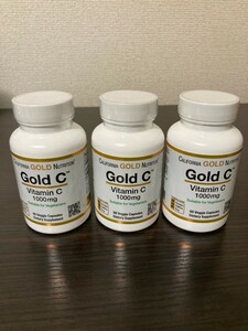 California Gold Nutrition ビタミンC ゴールドC3本セット