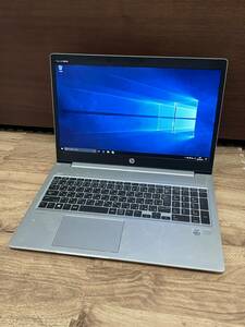  ☆FC011【中古現状品】 ノートパソコン HP ProBook 450G7 (Core i5-10210U 1.60GHz/16GB/SSD512GB/DVD/Win10) 