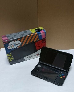 New ニンテンドー3DS 本体 ブラック 本体初期化済み 付属品◯ 動作◯ おまけmicroSD32GBと充電器 