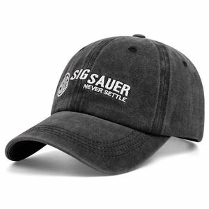 SIG SAUERsig embroidery cap retro hat black sig The well 