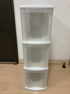 * with casters 3 step storage case white punt Lee storage *